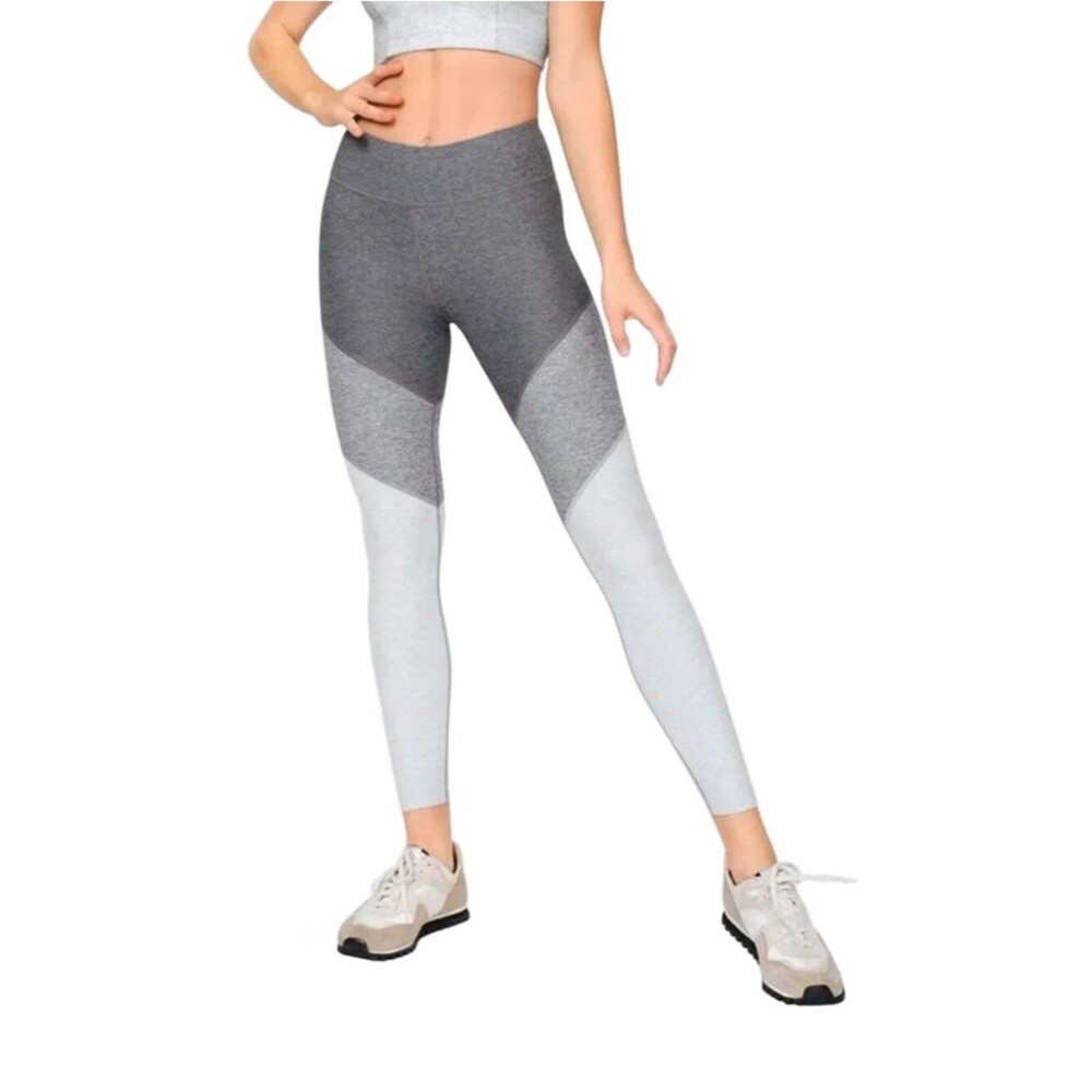 Outdoor Voices Springs 7/8 Colorblock Compression Leggings Gray Women's Size S
